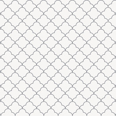 abstract simple linear flower, monochrome stylish repeating with circles. graphic clean for fabric, wallpaper, printing. pattern is on swatches panel.