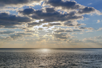 evening over the sea
