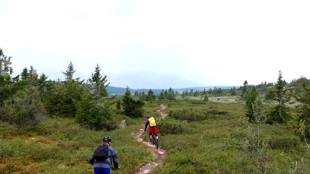 AERIAL: Biking At Hafjell Bike Park