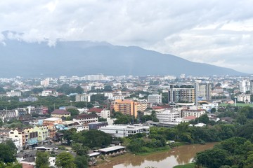Fototapeta premium チェンマイ市街 全景