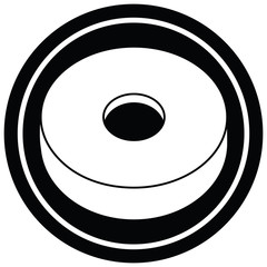 donut graphic circular symbol