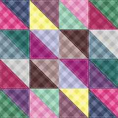 patchwork background with different patterns