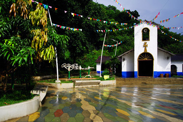 Traditional Church in Minca, Colombia, South America