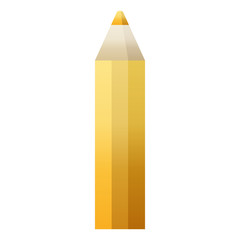 orange coloring pencil graphic icon