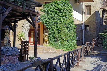 street in the village