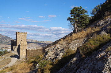 Fototapeta na wymiar ruins of ancient fortress