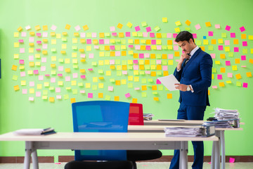 Businessman with many conflicting priorities   