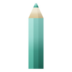 green coloring pencil graphic icon