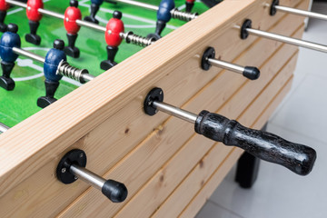 wooden handle of Football game table