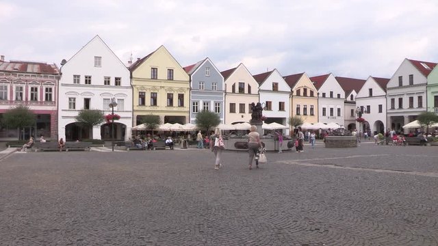 Market square of Zilina, Slovakia.