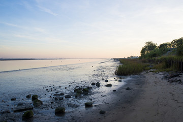 Eiderstrand amFluss in Tönning