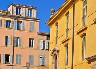 Häuser und Gassen in Aix