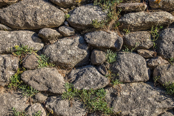 Ancient village on a Rock at the spanish atlantic coast