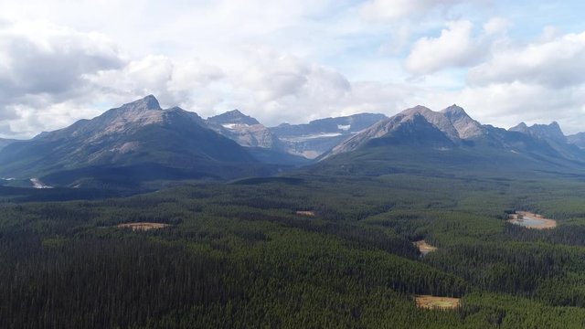 A beautiful Ariel in 4k of mountains with a paralax  movement