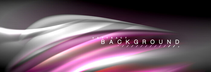 Fluid color wave line background. Trendy abstract layout template for business or technology presentation, internet poster or web brochure cover, wallpaper