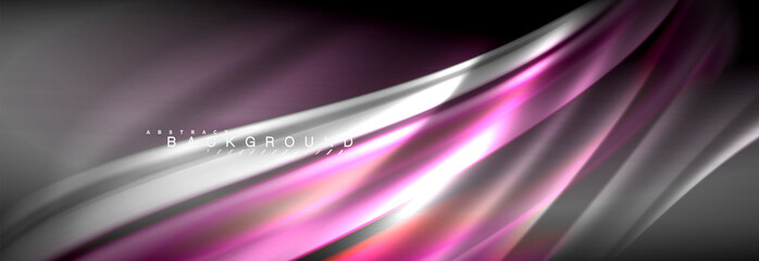 Fluid color wave line background. Trendy abstract layout template for business or technology presentation, internet poster or web brochure cover, wallpaper