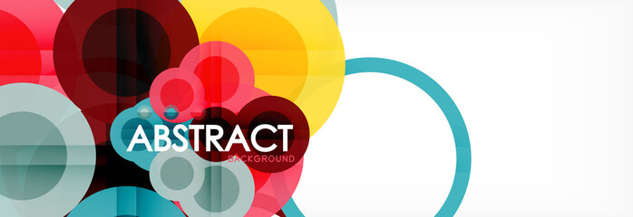 Circle composition abstract background