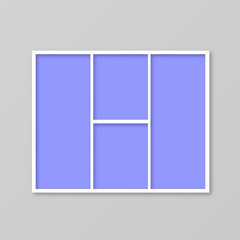 Frame photo collage. Mood board vector illustration. Timeline for photographers. Cover for blog boards, websites, banners, posters.