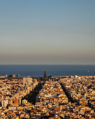 Barcelona, La Rambla bei Sonnenaufgang