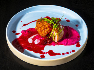 Duck Breast With Beet Sauce