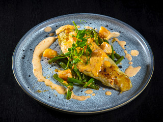 Sea Bass Fillet With Scallop