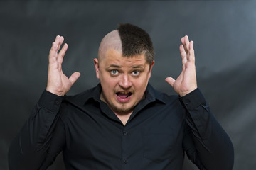 Punk as a subculture. Outraged expression . Outraged expression.