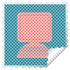 Computer square peeling sticker