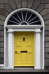 Fototapeta na wymiar One of the famous Dublin doors - Ireland