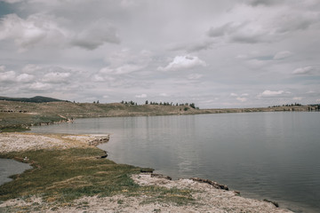 Mongolian landscapes of Altai, mountain lake