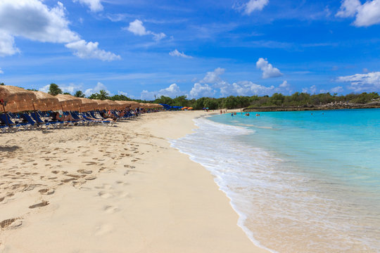 Mullet Bay Beach In St. Maarten