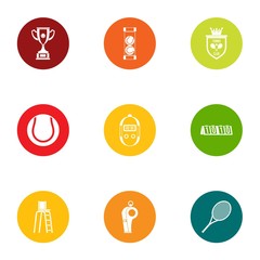 Premium business icons set. Flat set of 9 premium business vector icons for web isolated on white background