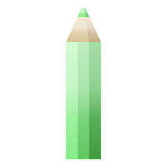green coloring pencil graphic icon