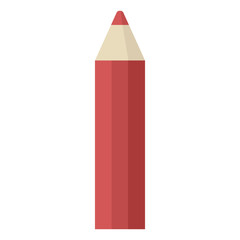 red coloring pencil graphic icon