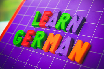 learn german language alphabet on magnets letters