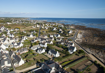 Le village de Saint-Pierre vu du phare de Penmarc'h (Finistère)