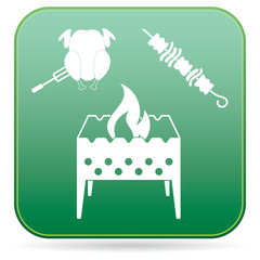Brazier kebab and chicken icon