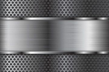 Metal background with perforation