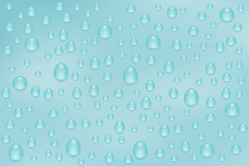 Water background. Window with rain drops