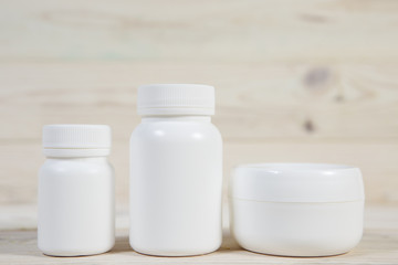 Medicine Bottle. Blank medicine bottle isolated