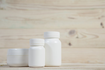 Medicine Bottle. Blank medicine bottle isolated