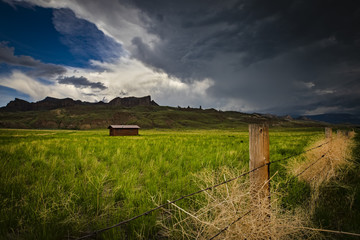 Cabin in the Wapiti Range of Wyoming