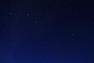 Obraz premium Stars on a dark blue sky at night. Great Bear constellation.