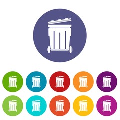 Street container icon. Simple illustration of street container vector icon for web
