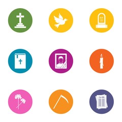 Mors icons set. Flat set of 9 mors vector icons for web isolated on white background © ylivdesign