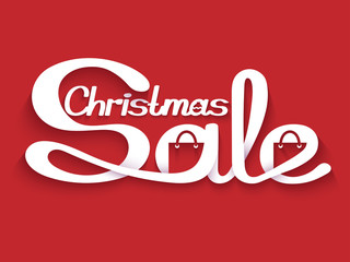 Merry Christmas! Christmas banner with calligraphic inscription