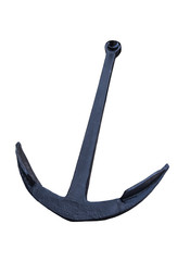 Old ship anchor, Isolate
