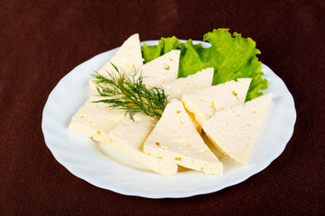 Caucasian cheese suluguni