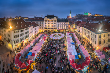 Weihnachtsmarkt in Bratislava, Slovakei