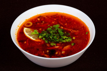 Russian Solyanka soup