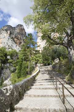Pathway to the chapel of Notre-Dame-de-Beauvoir